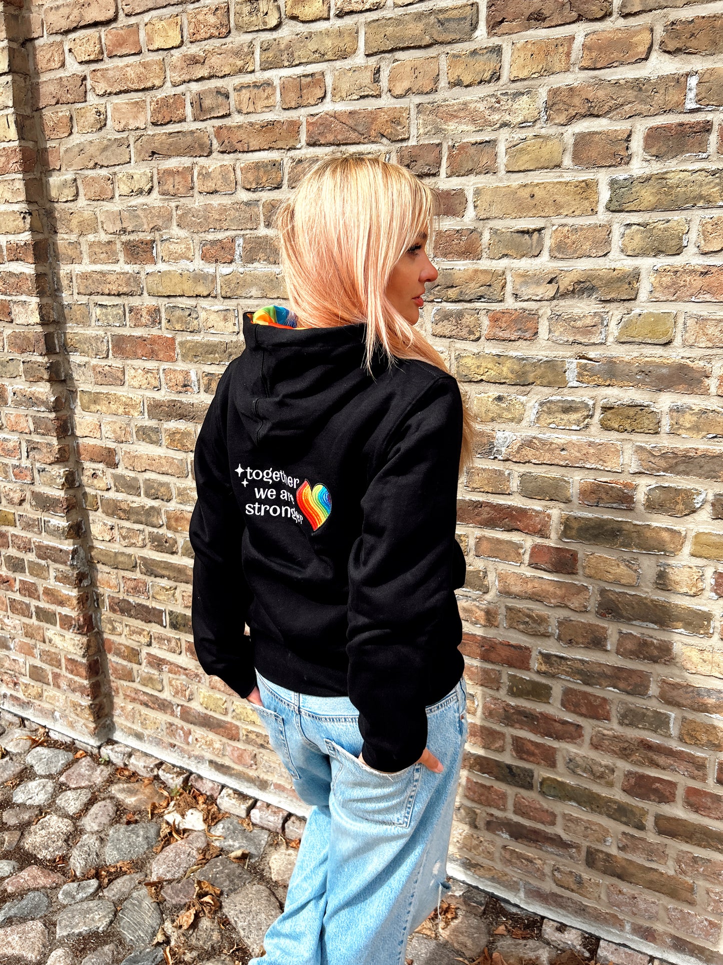 MITTERNACHTSSCHWARZER VOLLSTÄNDIG GEFÜTTERTER HOODIE FÜR ERWACHSENE