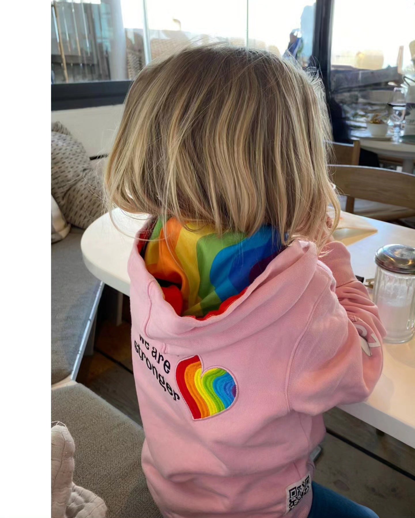 DUST PINK ELEFANTEN HOODIE FÜR KINDER