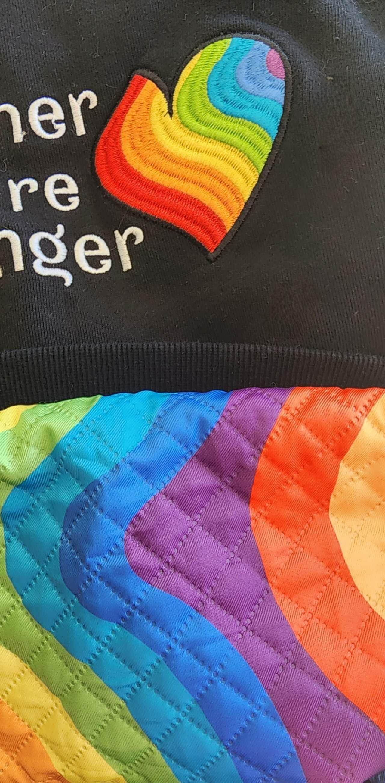 Adult Heart Hoodie Midnight Black - Together we are Stronger UG