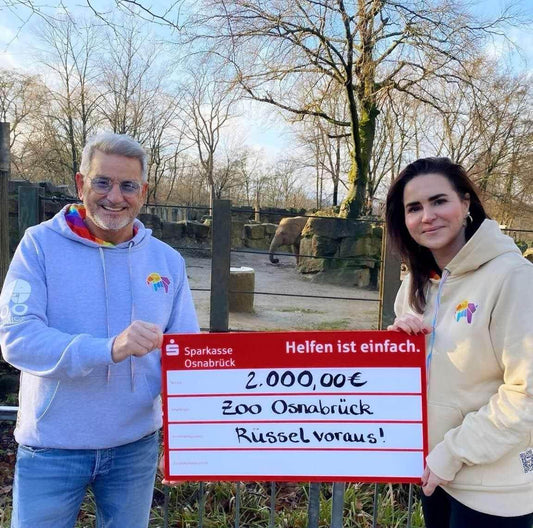 2000 Euro für das "Rüssel voraus" Projekt 💕🌈🐘 - Together we are Stronger UG
