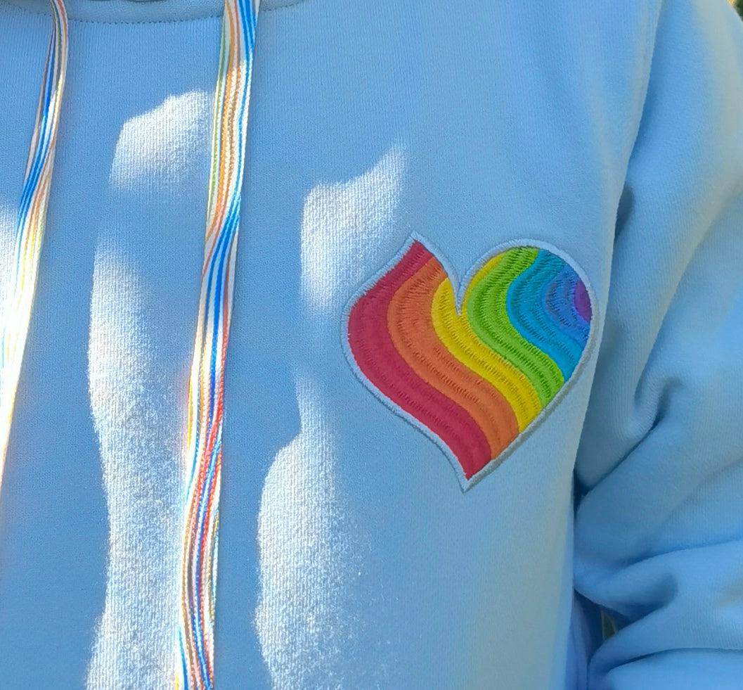 Kids Rainbow Heart Hoodies - Together we are Stronger UG