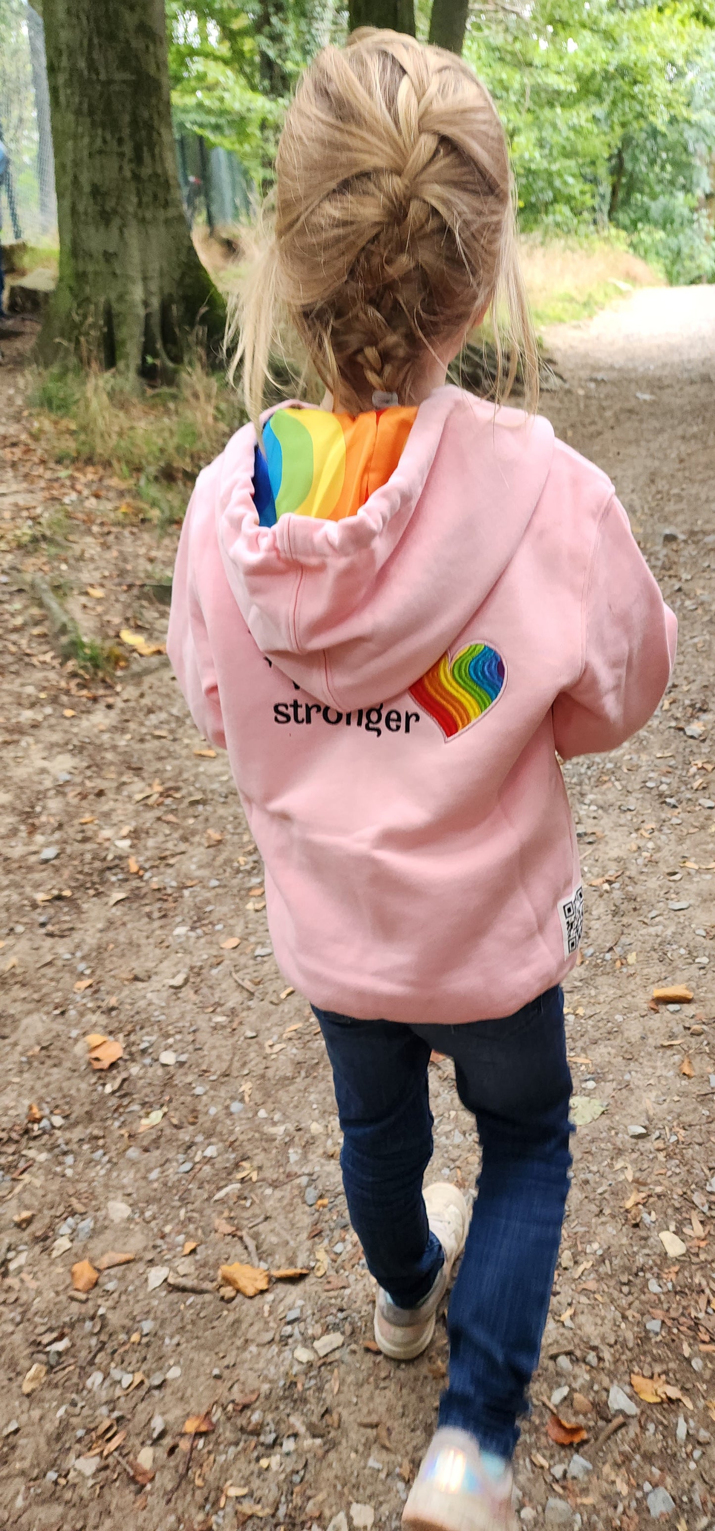 Kids Elephan-Care Hoodie Dust Pink
