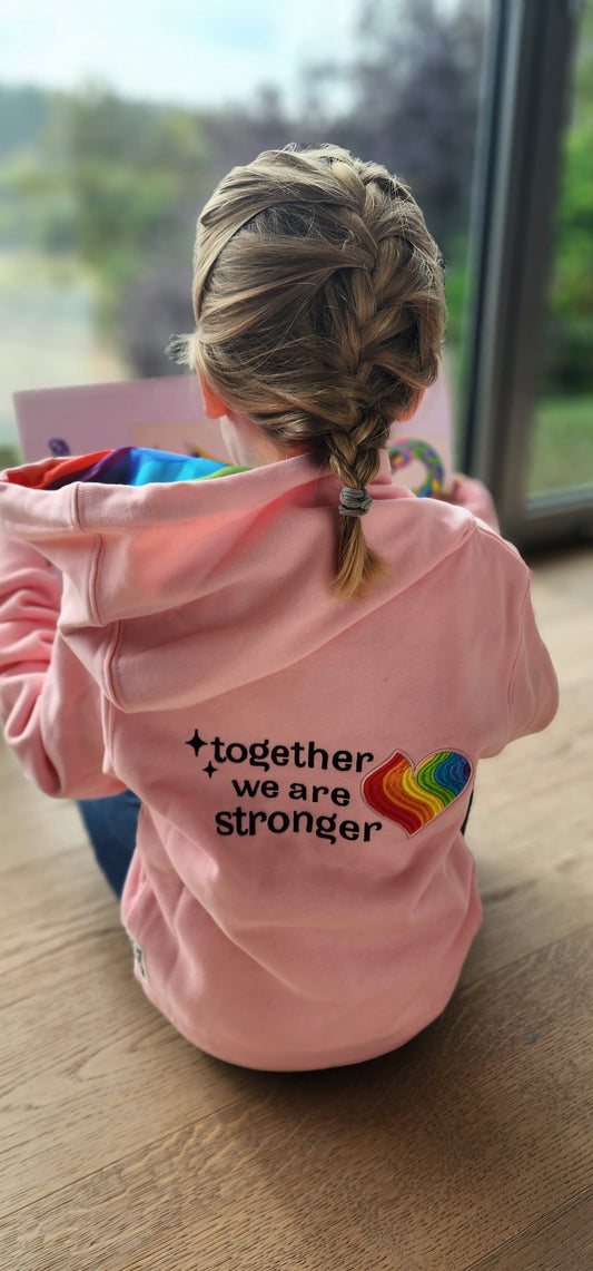 Kids Elephan-Care Hoodie Dust Pink