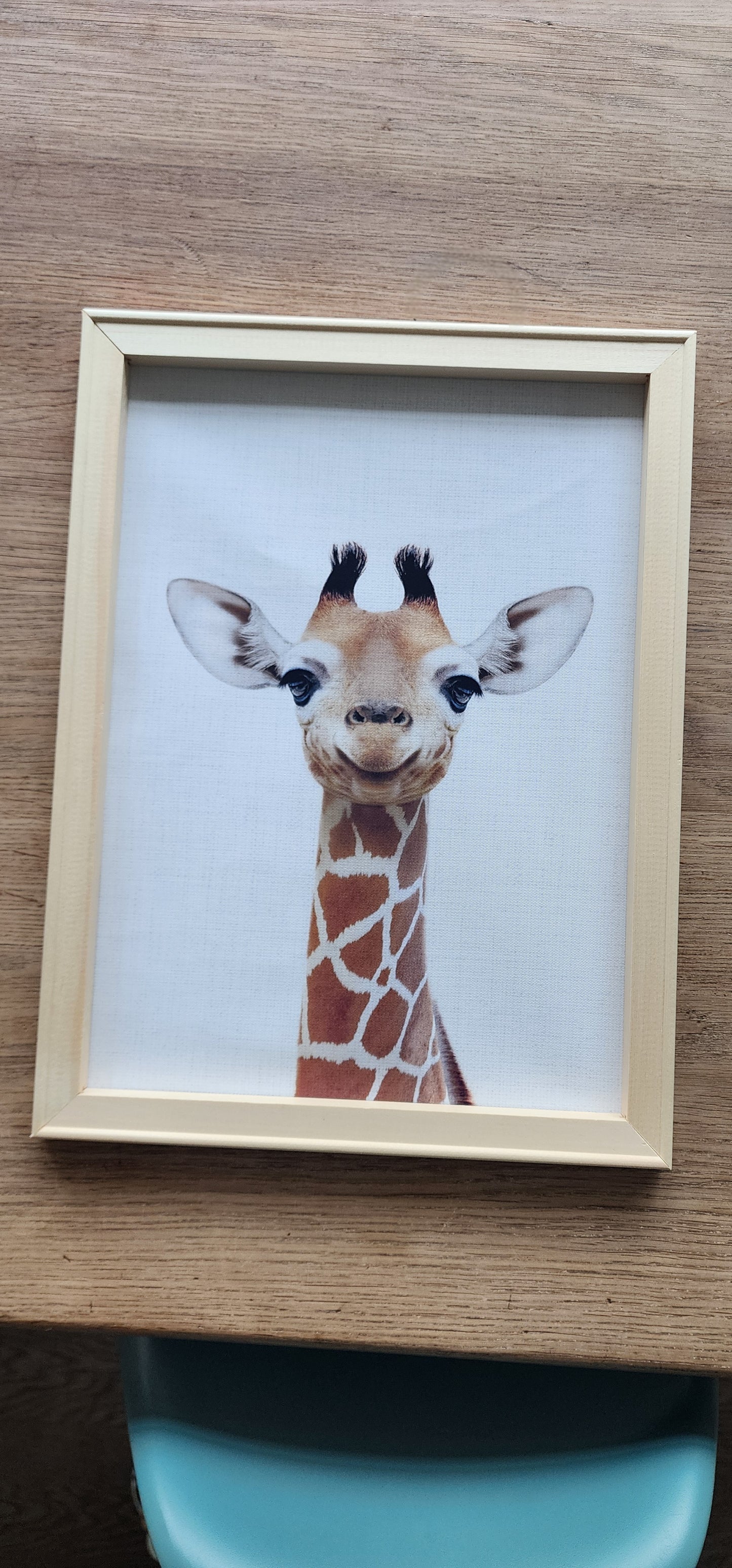 Süßer Zoo-Tier-Leinwanddruck - Giraffe