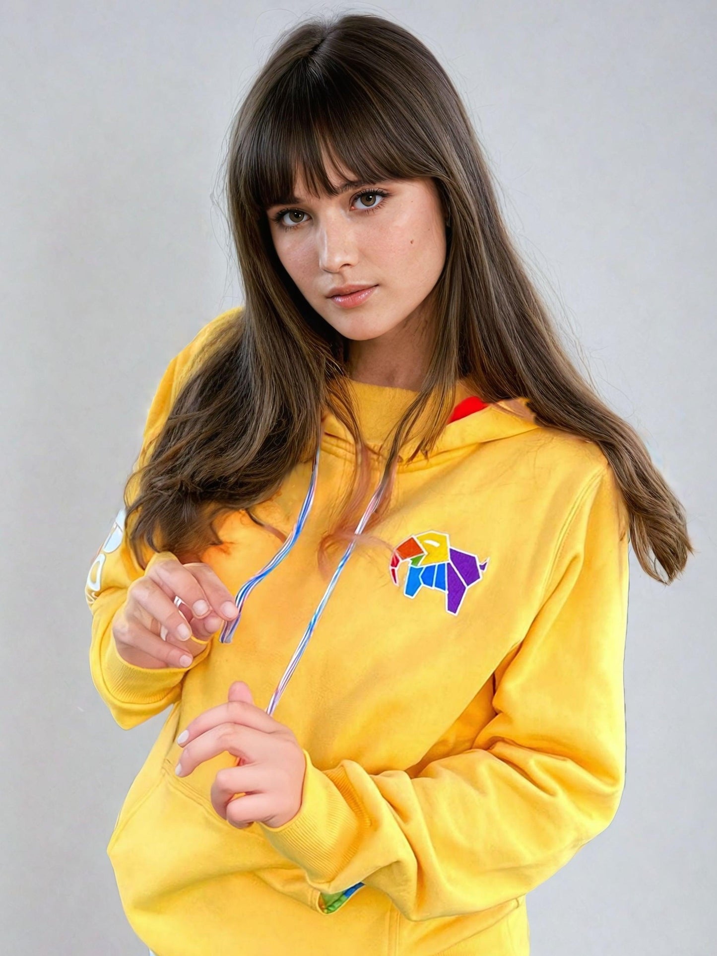 Adult Elephan-Care Hoodie Lemon Yellow