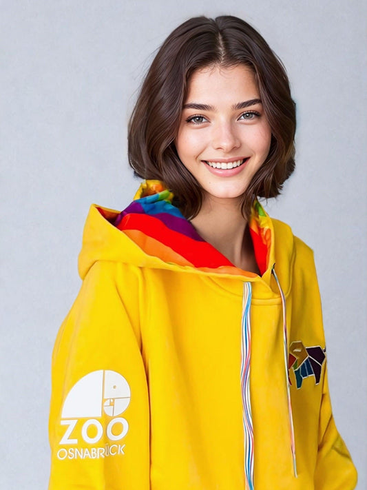 Adult Elephan-Care Hoodie Lemon Yellow