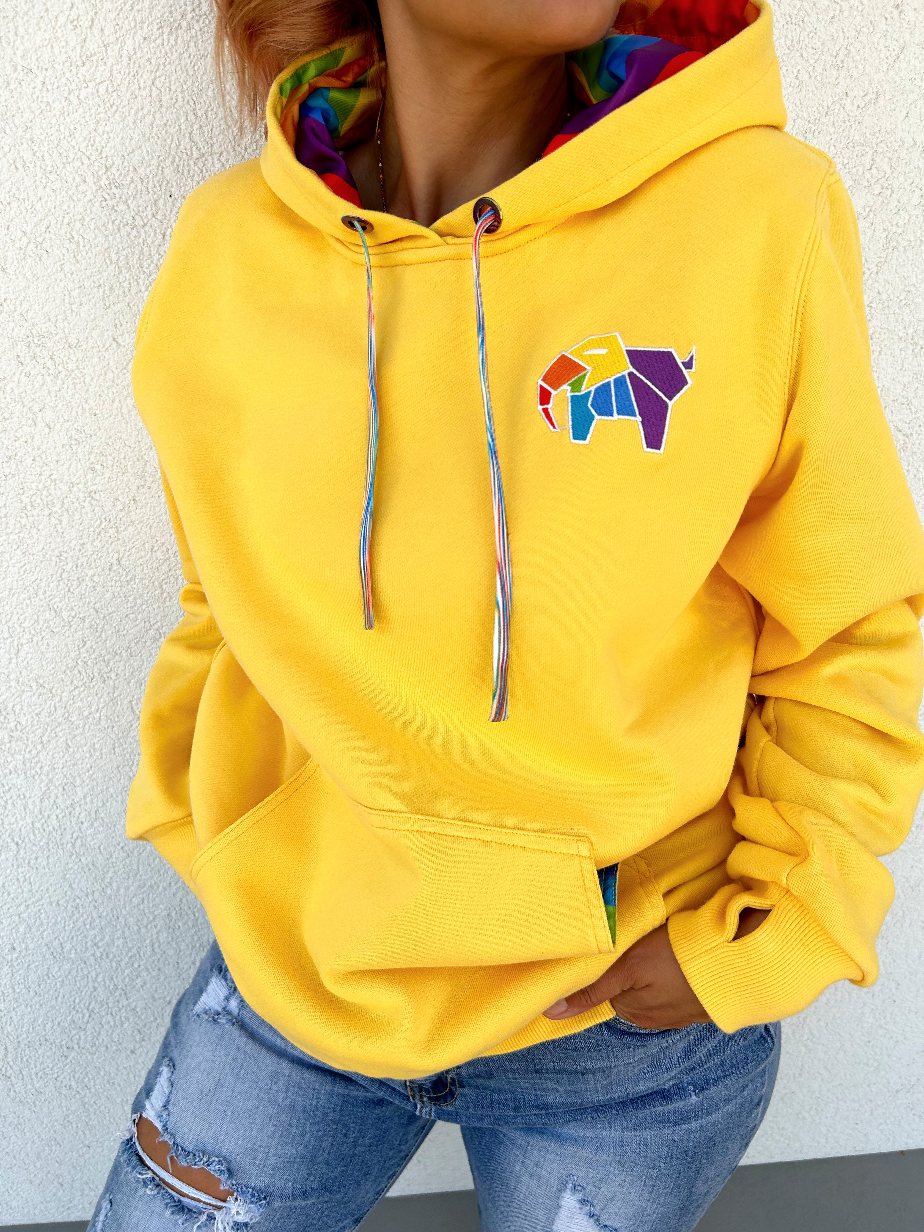 Yellow mr beast on sale hoodie