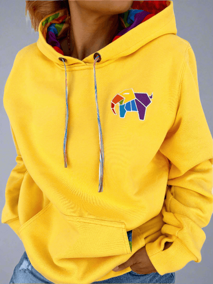 Adult Elephan-Care Hoodie Lemon Yellow