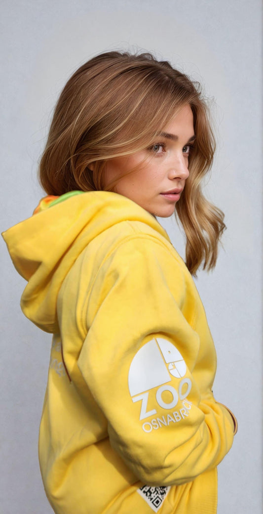 Teens Elephan-Care Hoodie Lemon Yellow - Together we are Stronger UG